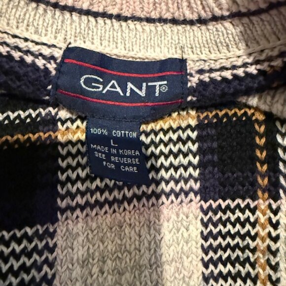 GANT | Grandpa Sweater | Plaid | L - Picture 6 of 7